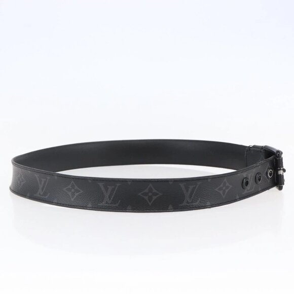 LOUIS VUITTON Monogram Eclipse Ceinture Voyager Belt LV Auth bs29690 - Picture 3 of 13